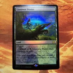 MTG Foil Llanowar Wastes The Brothers' War Near-Mint Rare!!! - Image 1