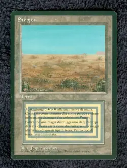 SRUBLAND Revised Italian Foreign Black Border (FBB) MTG Unplayed Light play - Image 1