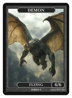 Demon Token Givememana Tokens Series 2 Magic the Gathering MTG - Image 1