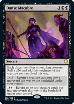 x1 Danse Macabre R MTG Commander Adventures in the Forgotten Realms M/NM, Englis - Image 1