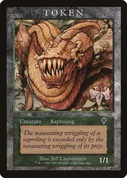 *MRM* ENGLISH Saproling Token (Green 1/1) Player Rewards Promos EX MTG Magic MPR - Image 1