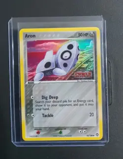 Aron 42/108 Pokemon Power Keepers Reverse Holo Stamped NM - LP - Image 1