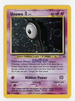 Unown Holo - Pokemon 2001 Neo Discovery #14 NM-MT - Image 1