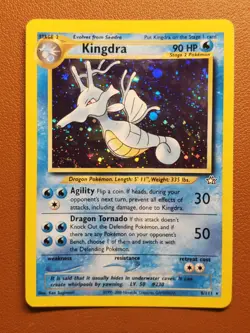 Kingdra 2000 Pokemon TCG 8/111 Neo Genesis WoTC Rare Holo LP - Image 1
