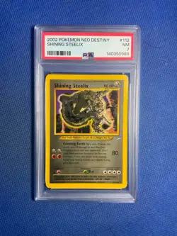 2002 POKEMON NEO DESTINY #112 SHINING STEELIX PSA 7 - Image 1