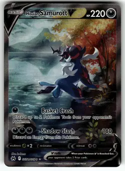 Hisuian Samurott V GG51/GG70 Crown Zenith: Galarian Gallery NM Pokemon Card TCG - Image 1