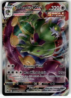 Tornadus VMAX 125/198 SWSH06: Chilling Reign NM Pokemon Card TCG - Image 1