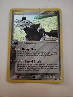 2006 EX Legend Maker Arggron #2/92 Rare Holo Pokemon Card - Image 1