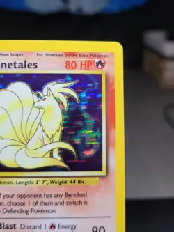 1999 Pokemon Ninetales Holo Base Set Unlimited Excellent Condition. - Image 2