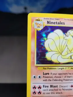 1999 Pokemon Ninetales Holo Base Set Unlimited Excellent Condition. - Image 3