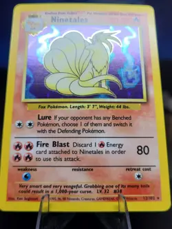 1999 Pokemon Ninetales Holo Base Set Unlimited Excellent Condition. - Image 4