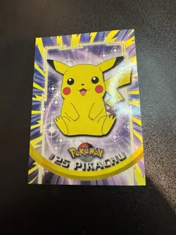 Pikachu #25 Topps TV Animation Edition Non Holo Pokemon 1999 Blue Logo NM - Image 1