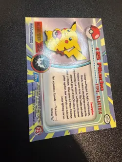 Pikachu #25 Topps TV Animation Edition Non Holo Pokemon 1999 Blue Logo NM - Image 4