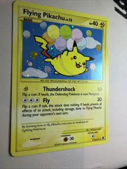 Flying Pikachu 113/111 Platinum Rising Rivals Pokemon Card Holo Secret Rare - Image 4