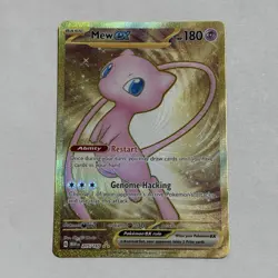 Pokemon Mew EX TCG 205/165 Metal Gold Scarlet & Violet 151 UPC Promo Card - Image 1