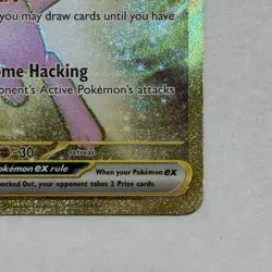 Pokemon Mew EX TCG 205/165 Metal Gold Scarlet & Violet 151 UPC Promo Card - Image 4