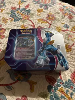 Pokemon Trading Card Games Paradox Destinies Iron Crown ex Tin - 5 Packs - Image 1