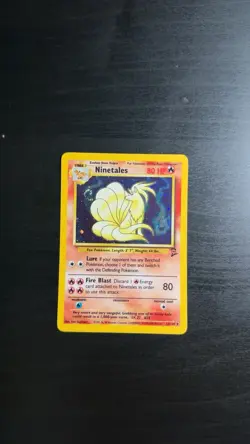 2000 Pokemon Classic - Base Set 2 Ninetales #13 Light Play Holo With Swirl - Image 1
