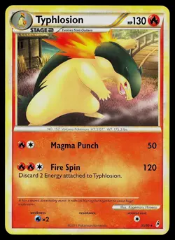 Pokemon Card - Typhlosion Call of Legends 35/95 Rare - Image 1
