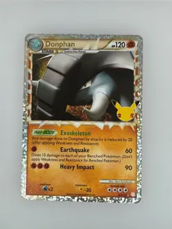 2021 Pokemon Celebrations: Classic Collection Donphan 107/123 NM - Image 1