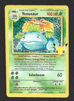 Pokemon Celebrations Venusaur 15/102 Classic Collection Holo Near Mint - Image 1