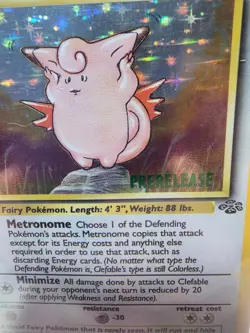 Pokemon 1999 Pre-Release Jungle Clefable Stamped Card 1/64 | Extremely Rare - Image 2