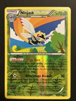 Pokemon TCG Ninjask 10/108 Reverse Holo Roaring Skies NM 2015 LP - Image 1