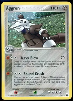 Aggron 2/92 [Ex Legend Maker] Pokemon TCG - HOLO RARE - LP - Image 1