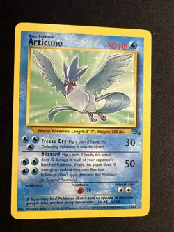 Pokemon TCG Articuno Fossil 17/62 Non-Holo Rare - Image 1