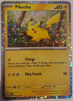 PIKACHU - McDonald's Promo 002/015 M24 EN 2024 Happy Meal Holo Foil Pokemon 2025 - Image 1