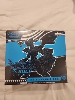 Pokemon TCG Black Bolt Elite Trainer Box ETB Factory Sealed In Hand - Image 1