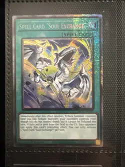 1 x Spell Card "Soul Exchange" - MP25-EN007 - Starlight Rare - 1st Edition - Image 1