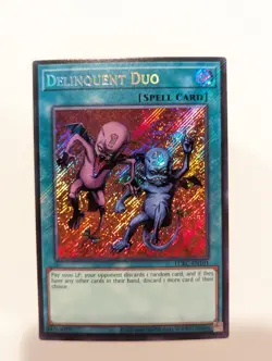 Delinquent Duo LCKC-EN101 Secret Rare Unlimited NM - Image 1