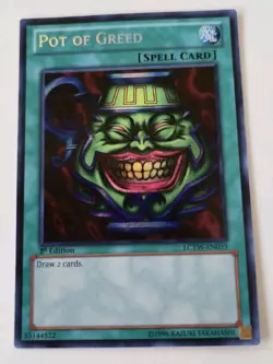 Yu-gi-oh Pot Of Greed LCYW-EN059 1st Ed Secret Rare NM - Image 1