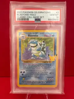 2021 Pokemon Celebrations - Classic Coll - Blastoise - Holo - 2/102 - PSA 10 - Image 1