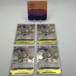 One Piece TCG 4 x Kikunojo PLAYSET OP06-104 Wings Of The Captain ENG NM+ - Image 1