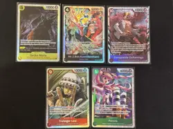 One Piece Op14 English Super Rare 5 Cards Lot - Image 1