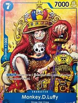 Monkey.D.Luffy (2nd Anniversary Stamped Promo) P-043 One Piece English - Image 1
