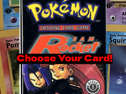 2000 Pokemon Team Rocket Set 1st Edition Near Mint/LP: Choose Your Card! - Image 1