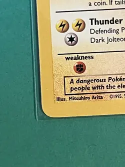 [LP+/NM] 2000 Pokemon Team Rocket Dark Jolteon 1st Edition #38/82 Uncommon - Image 4