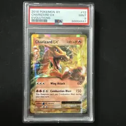 Pokemon TCG Charizard EX 12/108 XY Evolutions Ultra Rare Holo Card PSA 9 - Image 1