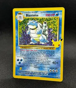 Pokemon TCG Blastoise 2/102 Celebrations Classic Collection Holo Rare Card - Image 1