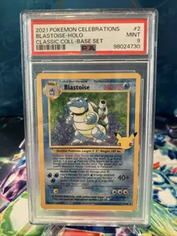Pokemon TCG Blastoise Holo Rare Card 2/102 Celebrations Classic Collection - Image 1