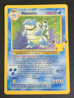 Blastoise 2/102 Celebrations Classic Collection Holo Rare Pokemon Card TCG NM - Image 1