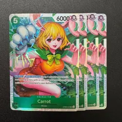 4x Carrot OP08-023 SR Two Legends Holo Foil - One Piece TCG Near Mint Super Rare - Image 1