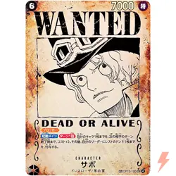 Sabo (WANTED SP Alt Art) OP13-120 SEC Carrying on His Will - ONE PIECE Japanese - Image 1