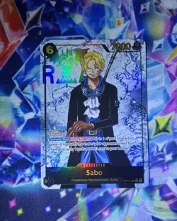 One Piece TCG Carrying on His Will - Sabo OP13-120 SEC Alt Art Parallel - NM - Image 1