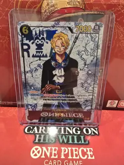 One Piece TCG Carrying on His Will - Sabo OP13-120 SEC Alt Art Parallel - NM - Image 1