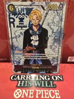 One Piece TCG Carrying on His Will - Sabo OP13-120 SEC Alt Art Parallel - NM - Image 3