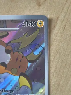 Pokemon TCG Raichu Card 211/193 Paldea Evolved Illustration Rare Full Art Holo - Image 3